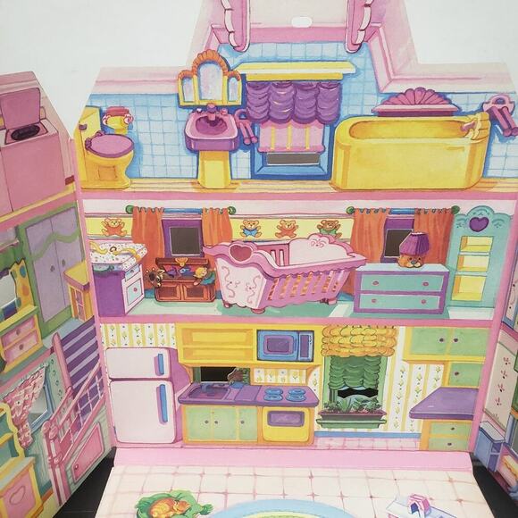 RARE Playskool My Very Own Dollhouse Book & 2 Sticker Books Japan 1995 1st Ed - Picture 5 of 12